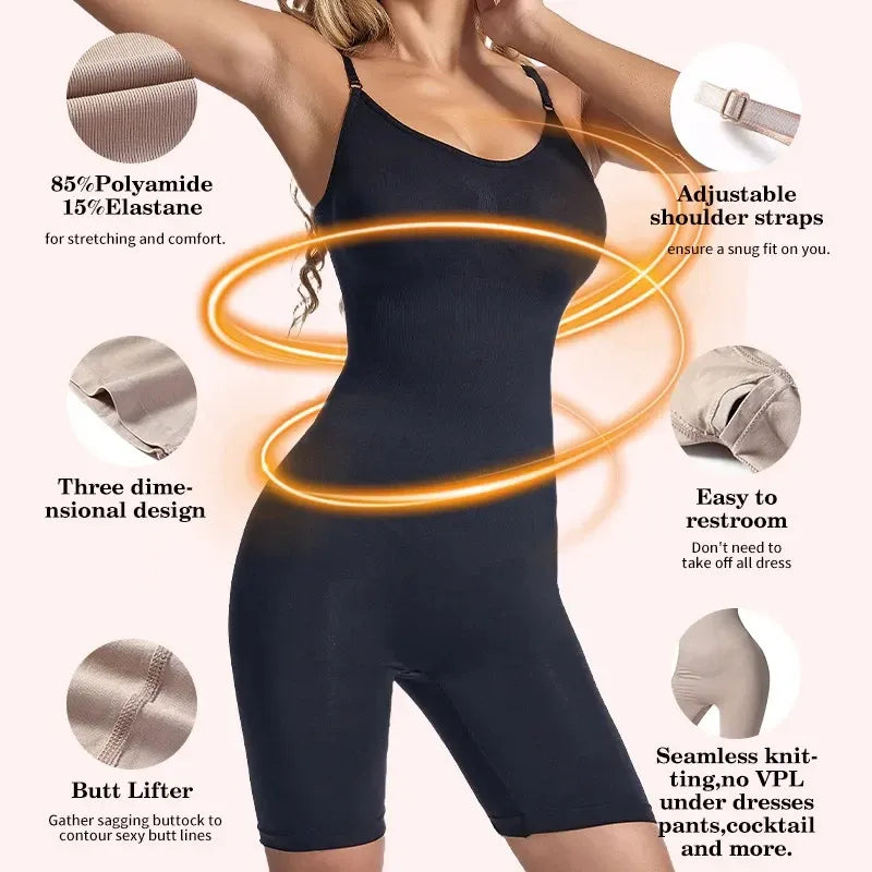 NECKBREEZE Women Waist Trainer Bodysuit