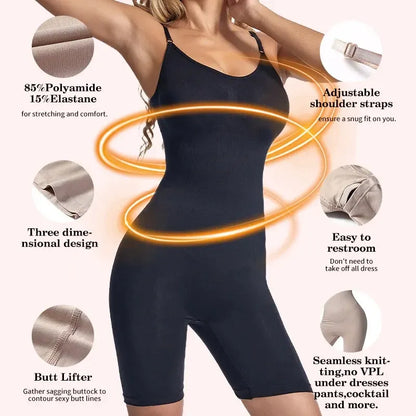 NECKBREEZE Seamless Bodysuit Shapewear